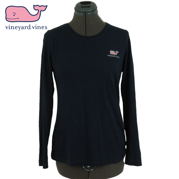 Vineyard Vines Tops - Vinyard Vines Navy Long Sleeve Tee